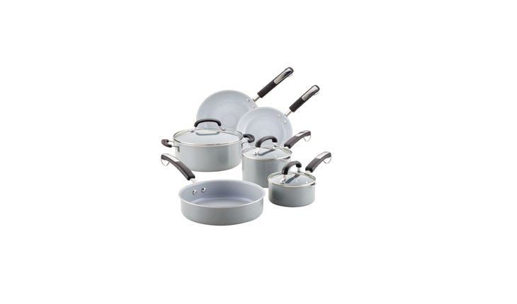 Farberware EcoAdvantage Ceramic Nonstick Cookware Pots and Pans Set