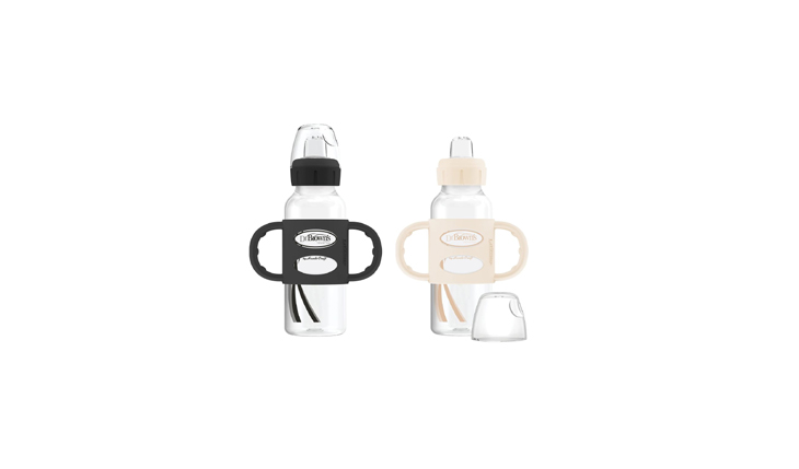 Dr. Brown's Milestones Narrow Sippy Bottle with Silicone Handles Two-Pack